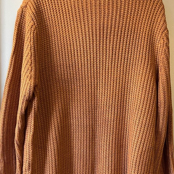 Long Camel Knit Cardigan - Picture 2 of 4